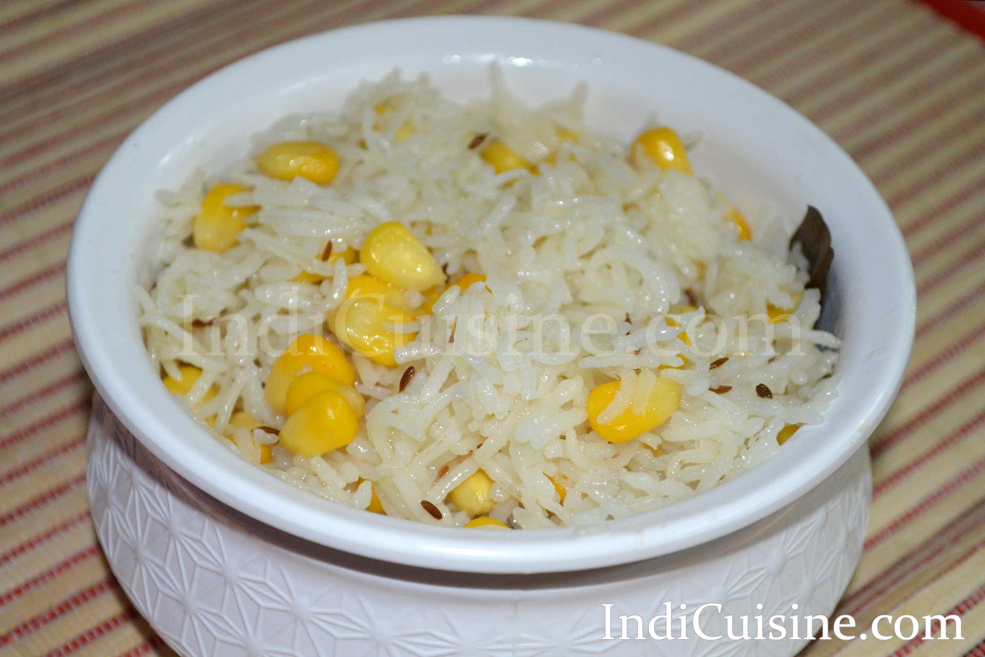 Corn Pulao Recipe Image, Corn Rice Photo